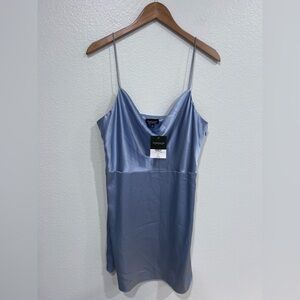 Topshop Light Blue Satin Dress